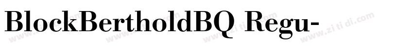 BlockBertholdBQ Regu字体转换 BlockBertholdBQ Regu字体转换
